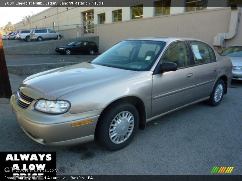 Sandrift Metallic / Neutral 2000 Chevrolet Malibu Sedan