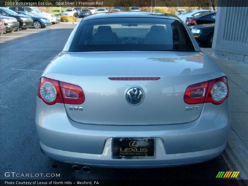 Opal Silver / Premium Red 2009 Volkswagen Eos Lux