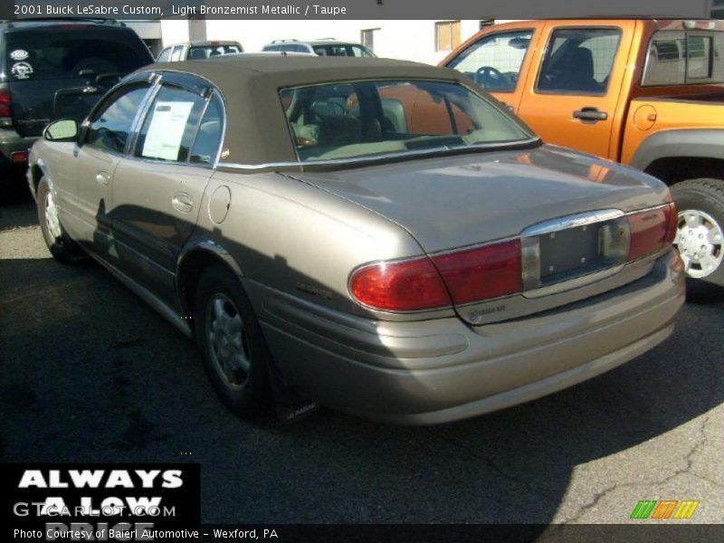 Light Bronzemist Metallic / Taupe 2001 Buick LeSabre Custom