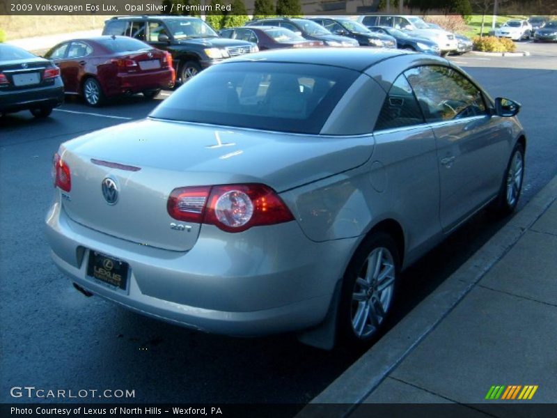 Opal Silver / Premium Red 2009 Volkswagen Eos Lux