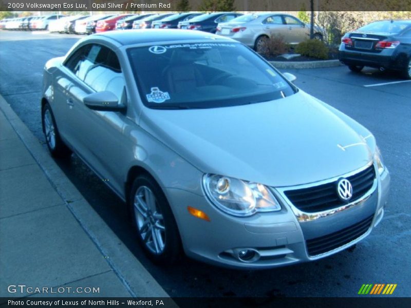 Opal Silver / Premium Red 2009 Volkswagen Eos Lux