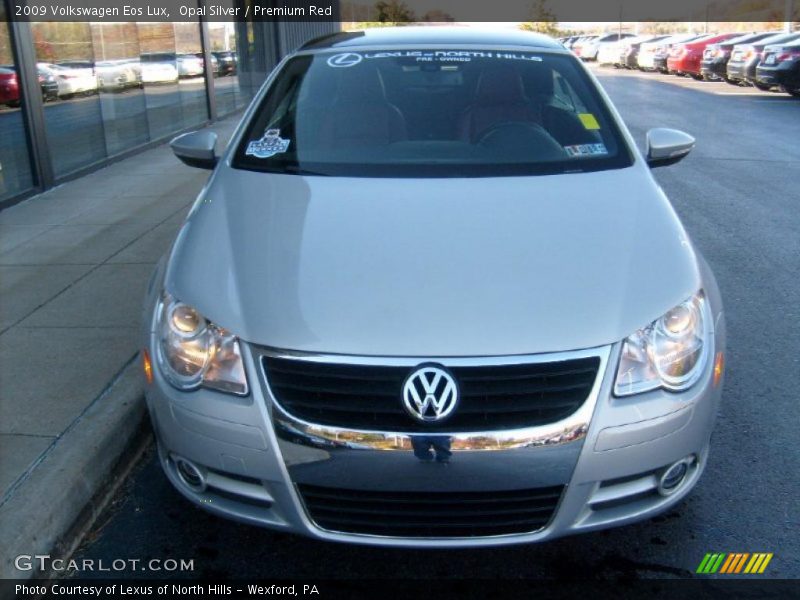 Opal Silver / Premium Red 2009 Volkswagen Eos Lux