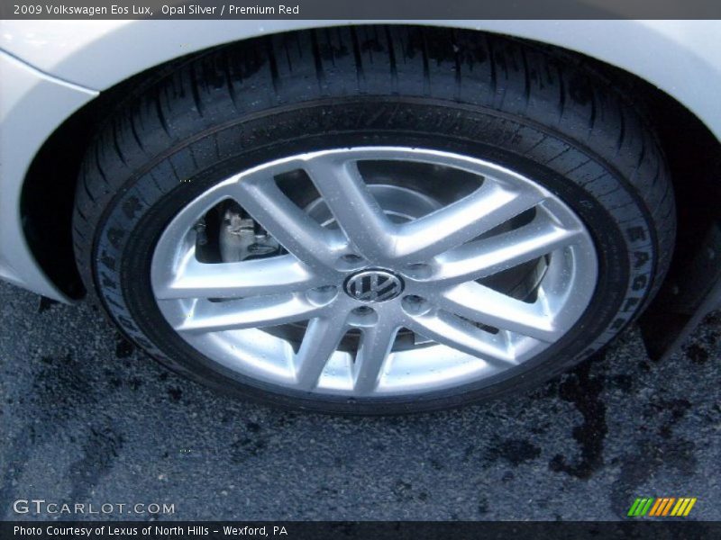 Opal Silver / Premium Red 2009 Volkswagen Eos Lux