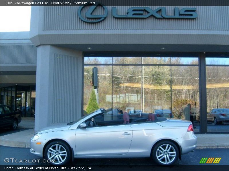 Opal Silver / Premium Red 2009 Volkswagen Eos Lux