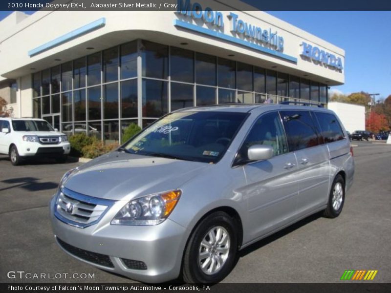 Alabaster Silver Metallic / Gray 2010 Honda Odyssey EX-L