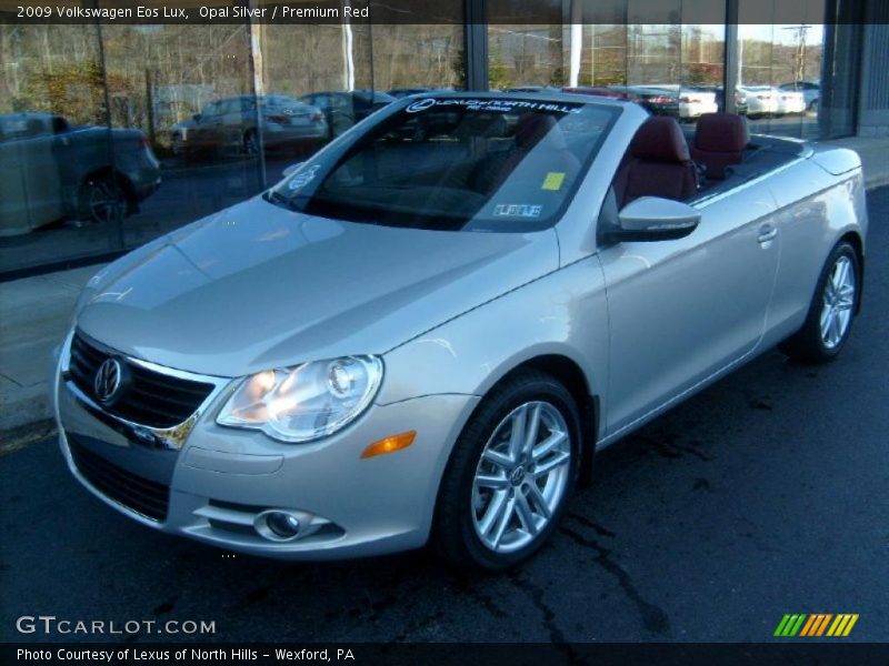 Opal Silver / Premium Red 2009 Volkswagen Eos Lux