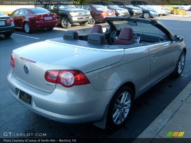 Opal Silver / Premium Red 2009 Volkswagen Eos Lux