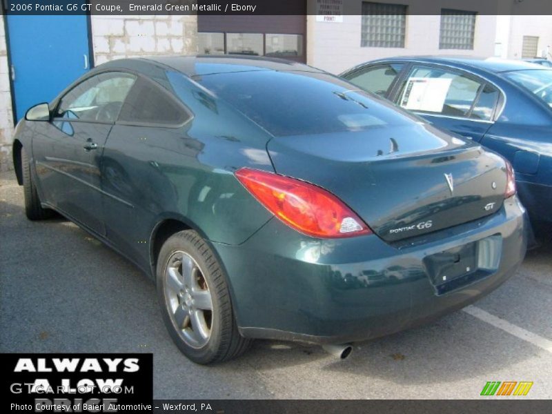 Emerald Green Metallic / Ebony 2006 Pontiac G6 GT Coupe