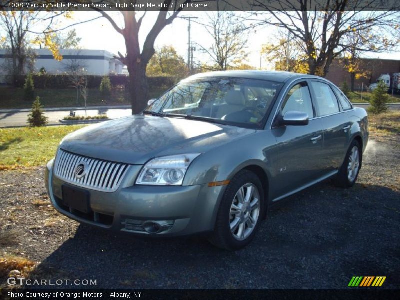 Light Sage Metallic / Light Camel 2008 Mercury Sable Premier Sedan