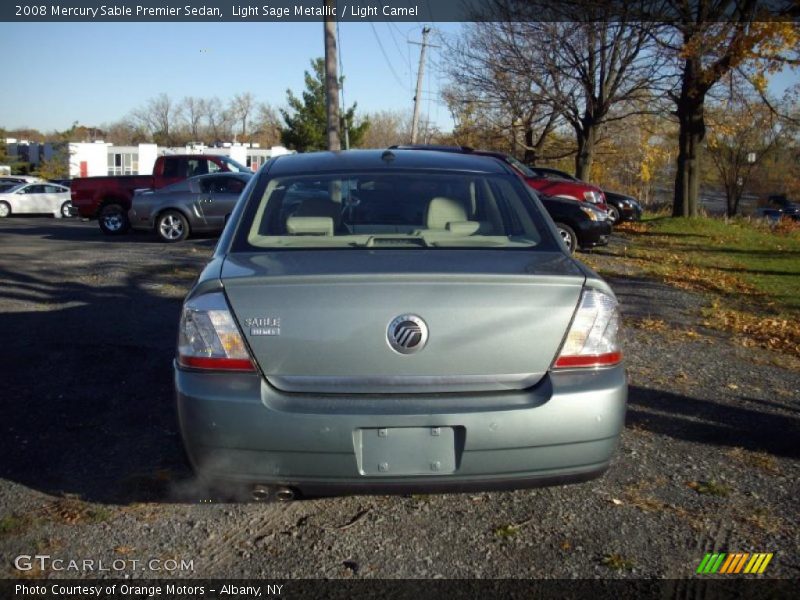 Light Sage Metallic / Light Camel 2008 Mercury Sable Premier Sedan