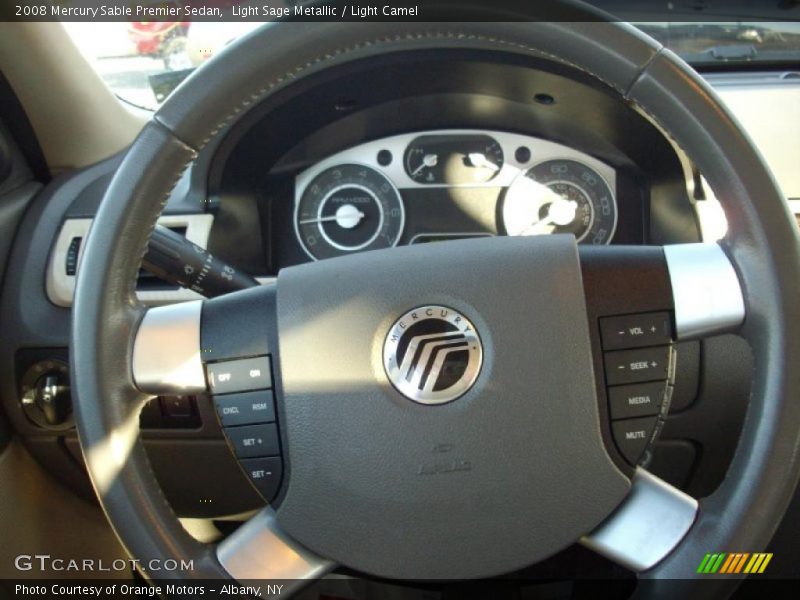 Light Sage Metallic / Light Camel 2008 Mercury Sable Premier Sedan