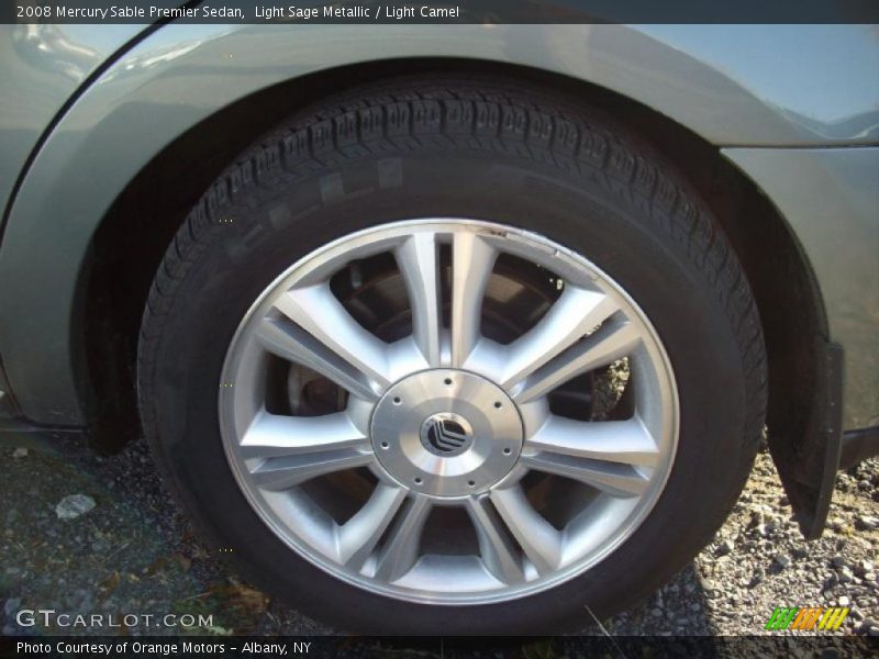 Light Sage Metallic / Light Camel 2008 Mercury Sable Premier Sedan