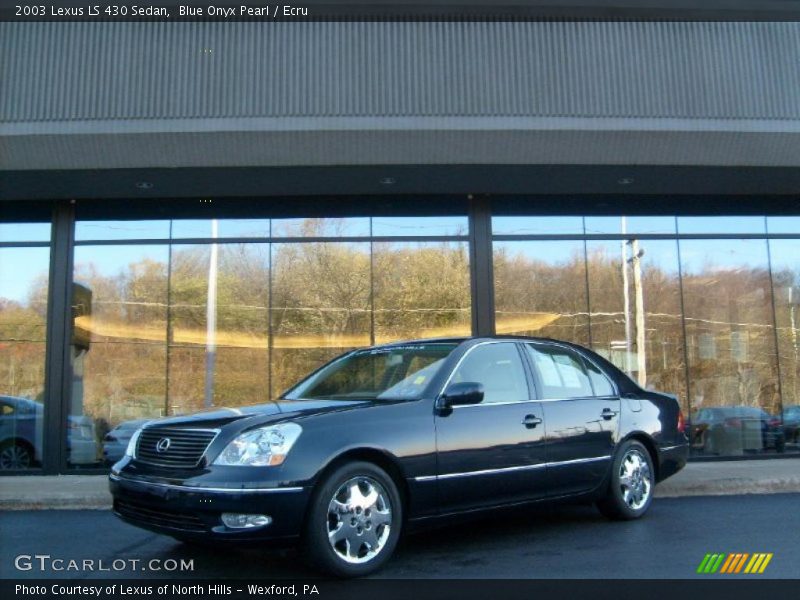 Blue Onyx Pearl / Ecru 2003 Lexus LS 430 Sedan