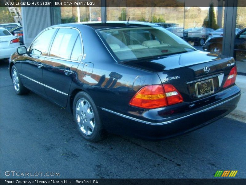Blue Onyx Pearl / Ecru 2003 Lexus LS 430 Sedan