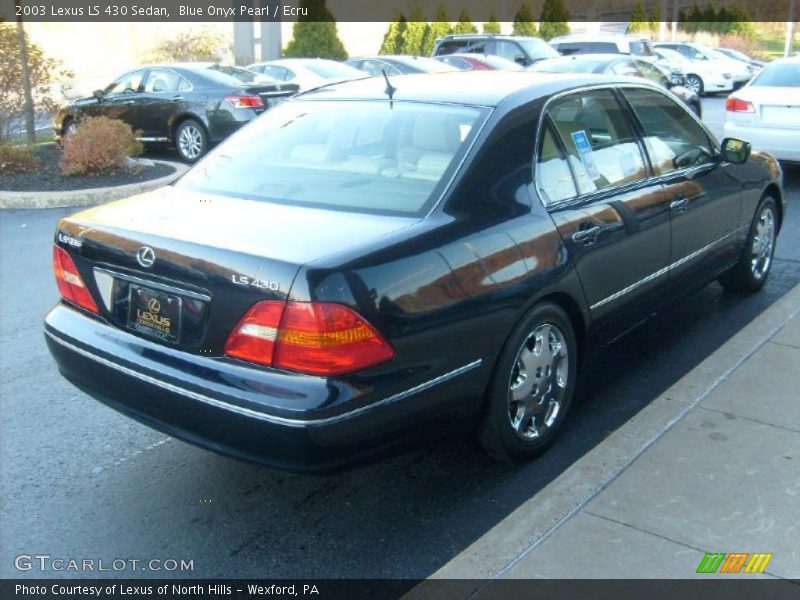 Blue Onyx Pearl / Ecru 2003 Lexus LS 430 Sedan