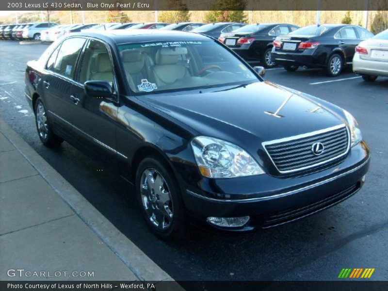 Blue Onyx Pearl / Ecru 2003 Lexus LS 430 Sedan