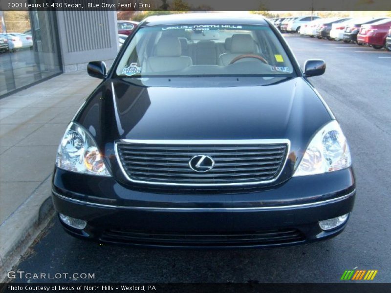 Blue Onyx Pearl / Ecru 2003 Lexus LS 430 Sedan