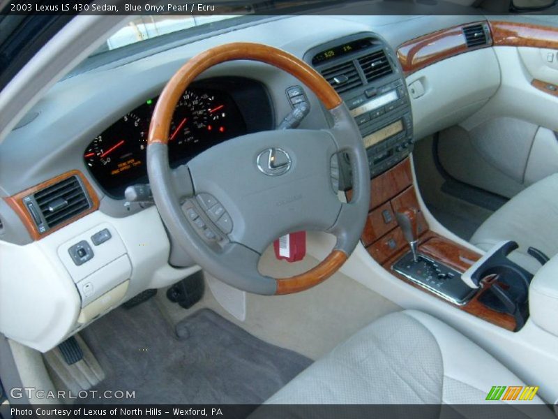 Blue Onyx Pearl / Ecru 2003 Lexus LS 430 Sedan