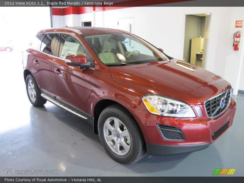 Maple Red Metallic / Sandstone Beige 2011 Volvo XC60 3.2