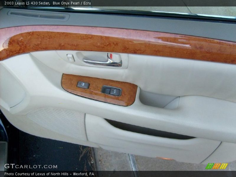 Blue Onyx Pearl / Ecru 2003 Lexus LS 430 Sedan