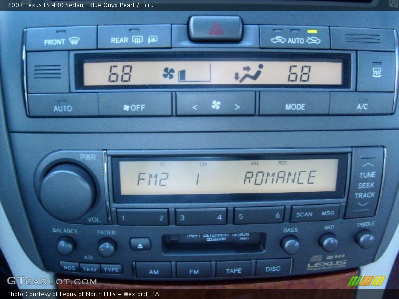 Blue Onyx Pearl / Ecru 2003 Lexus LS 430 Sedan