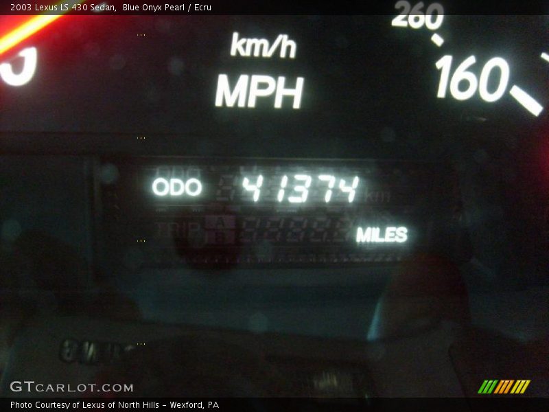 Blue Onyx Pearl / Ecru 2003 Lexus LS 430 Sedan