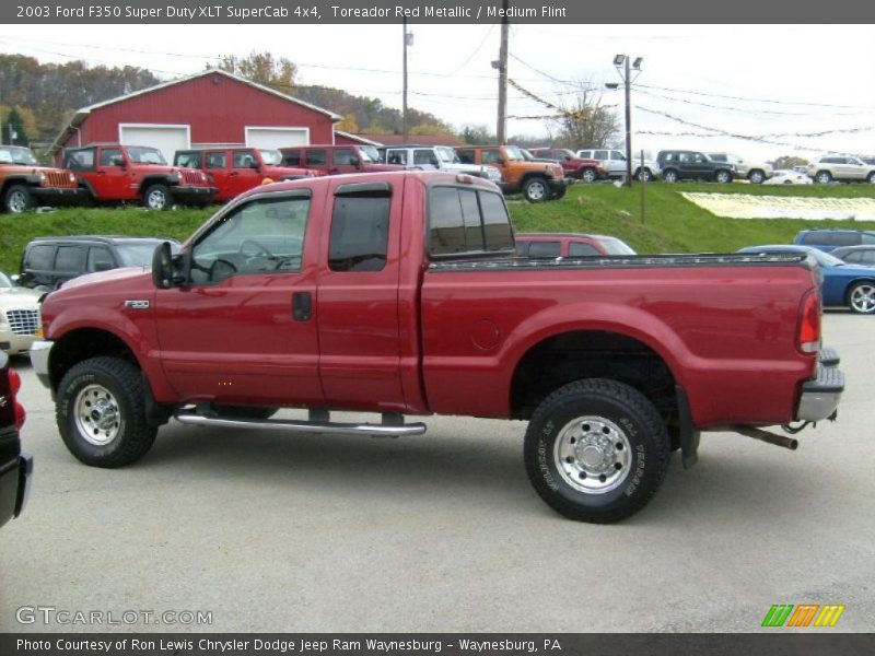 Toreador Red Metallic / Medium Flint 2003 Ford F350 Super Duty XLT SuperCab 4x4