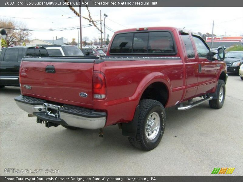 Toreador Red Metallic / Medium Flint 2003 Ford F350 Super Duty XLT SuperCab 4x4