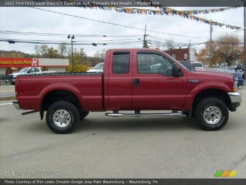 Toreador Red Metallic / Medium Flint 2003 Ford F350 Super Duty XLT SuperCab 4x4