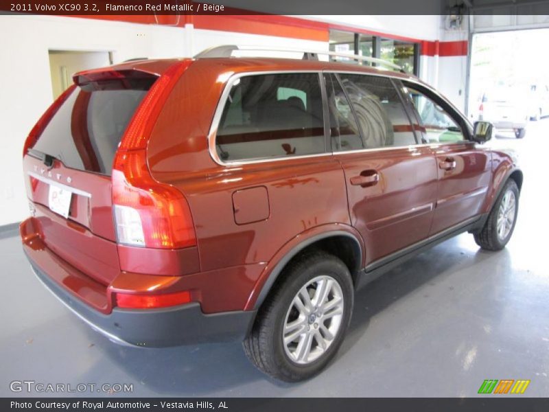 Flamenco Red Metallic / Beige 2011 Volvo XC90 3.2