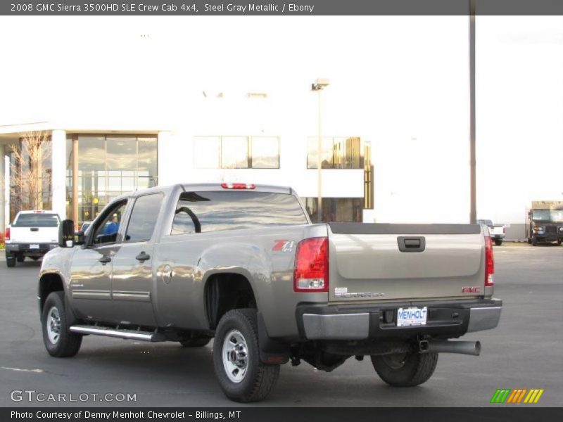 Steel Gray Metallic / Ebony 2008 GMC Sierra 3500HD SLE Crew Cab 4x4