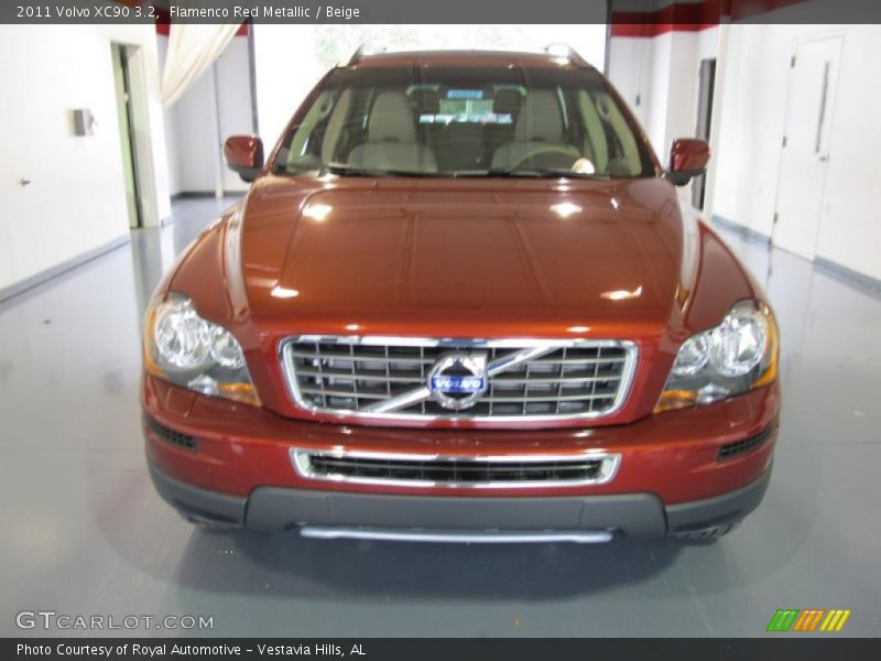 Flamenco Red Metallic / Beige 2011 Volvo XC90 3.2