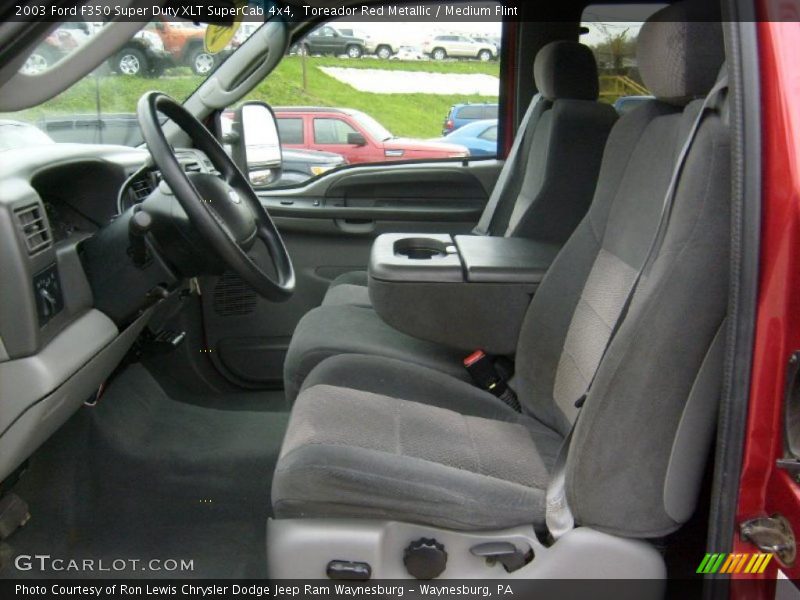  2003 F350 Super Duty XLT SuperCab 4x4 Medium Flint Interior