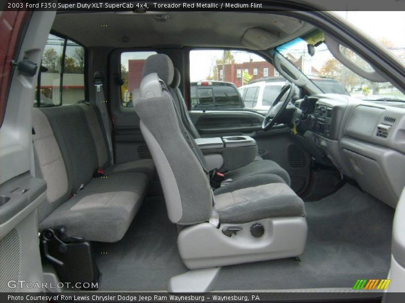  2003 F350 Super Duty XLT SuperCab 4x4 Medium Flint Interior