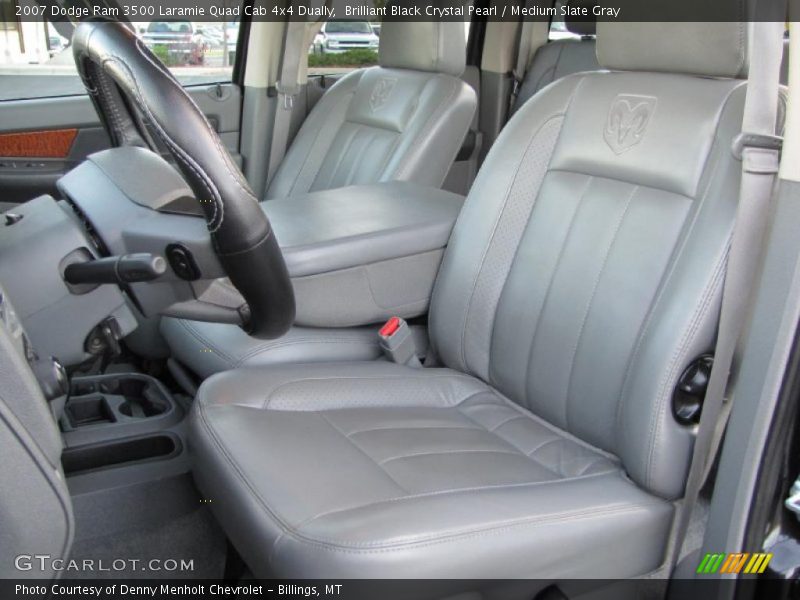  2007 Ram 3500 Laramie Quad Cab 4x4 Dually Medium Slate Gray Interior