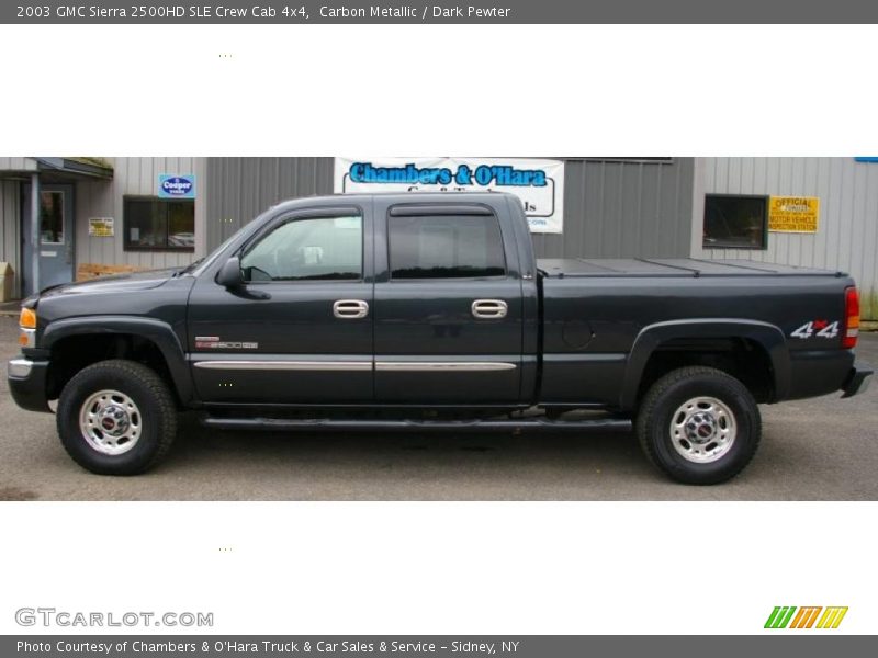 Carbon Metallic / Dark Pewter 2003 GMC Sierra 2500HD SLE Crew Cab 4x4