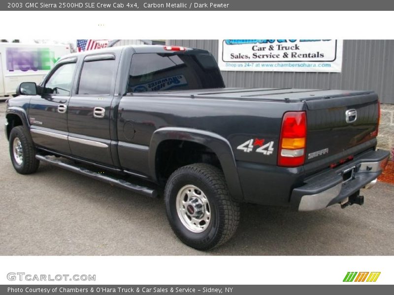 Carbon Metallic / Dark Pewter 2003 GMC Sierra 2500HD SLE Crew Cab 4x4