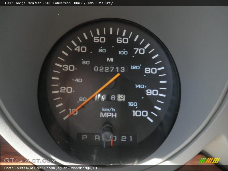 Black / Dark Slate Gray 1997 Dodge Ram Van 2500 Conversion