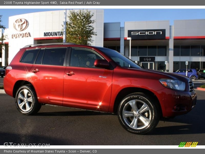  2008 Highlander Sport 4WD Salsa Red Pearl