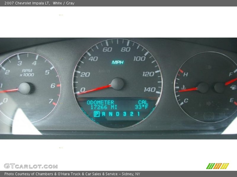 White / Gray 2007 Chevrolet Impala LT