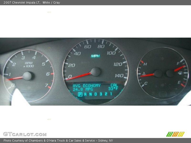 White / Gray 2007 Chevrolet Impala LT