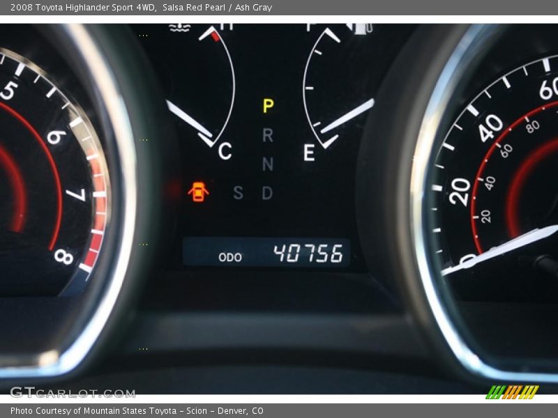 Salsa Red Pearl / Ash Gray 2008 Toyota Highlander Sport 4WD