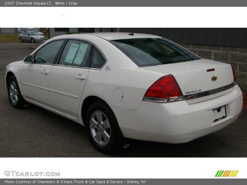 White / Gray 2007 Chevrolet Impala LT