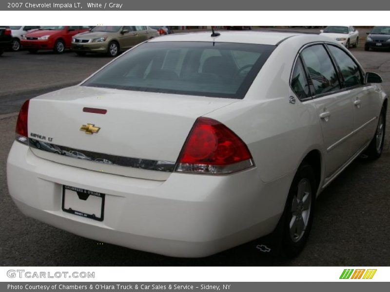 White / Gray 2007 Chevrolet Impala LT