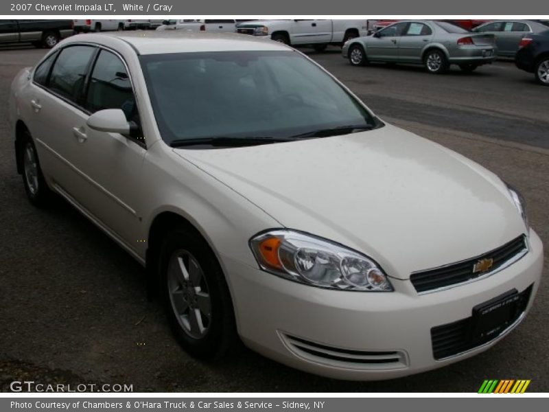 White / Gray 2007 Chevrolet Impala LT