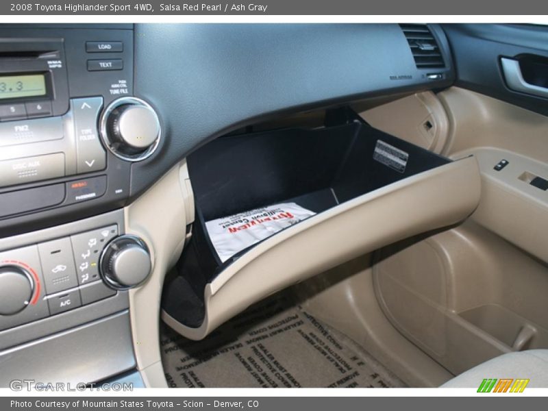 Salsa Red Pearl / Ash Gray 2008 Toyota Highlander Sport 4WD