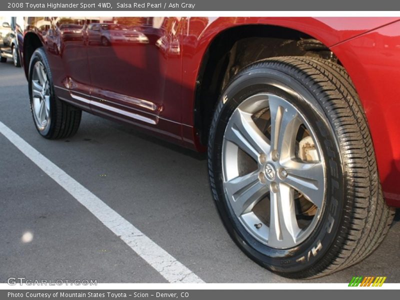 Salsa Red Pearl / Ash Gray 2008 Toyota Highlander Sport 4WD