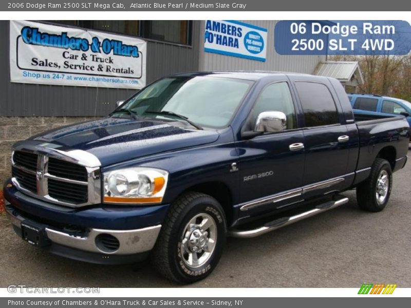 Atlantic Blue Pearl / Medium Slate Gray 2006 Dodge Ram 2500 SLT Mega Cab