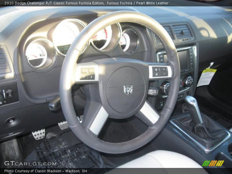  2010 Challenger R/T Classic Furious Fuchsia Edition Pearl White Leather Interior