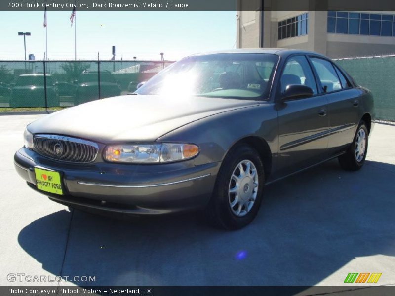 Dark Bronzemist Metallic / Taupe 2003 Buick Century Custom